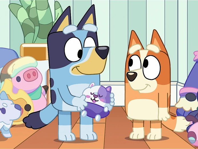 Puzzle Trefl con tema Bluey 30 pezzi