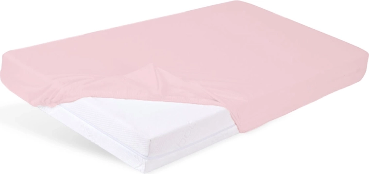 Lenzuolo con angoli impermeabile in bambù Babymatex 60 × 120 cm, rosa