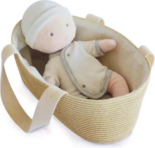 Doudou Jolijou bambola Pol in borsa portatile per passeggino 28 cm
