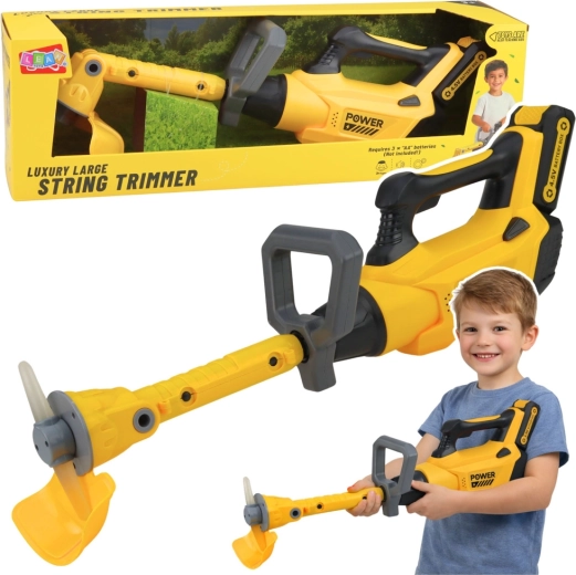 Decespugliatore da giardino per bambini con suoni e luci – giallo