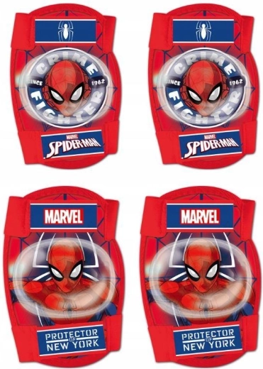Set di protezioni per ginocchia e gomiti Spiderman (Seven) - 4 pz