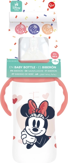 Biberon con manici 360 ml con sistema anticolica MINNIE