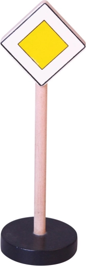 Segnali stradali in legno per bambini