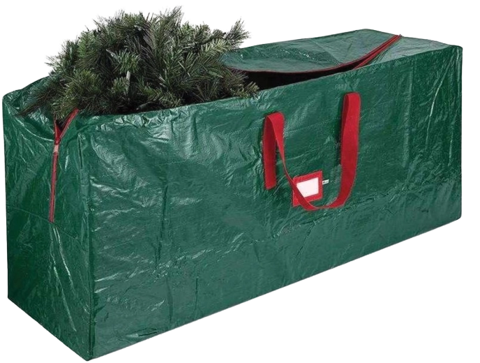 Borsa verde per riporre l’albero di Natale 122 × 38 × 50 cm