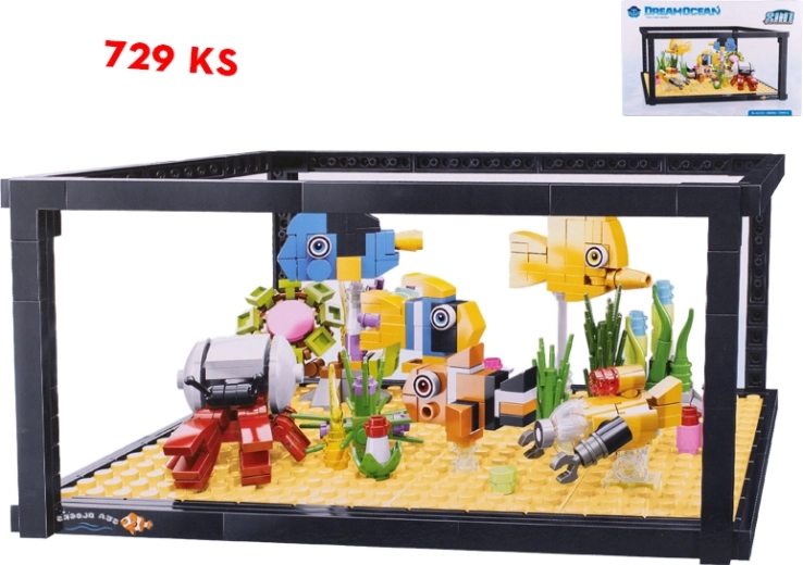 Set acquario con 729 pezzi