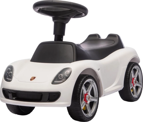 Macchinina cavalcabile per bambini Porsche Carrera GT bianca