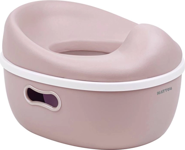 Nattou vasino educativo 3 in 1 Potty rosa polveroso