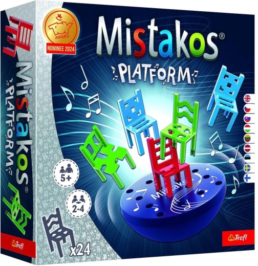 Mistakos: piattaforma rotante – gioco da tavolo di destrezza di Trefl