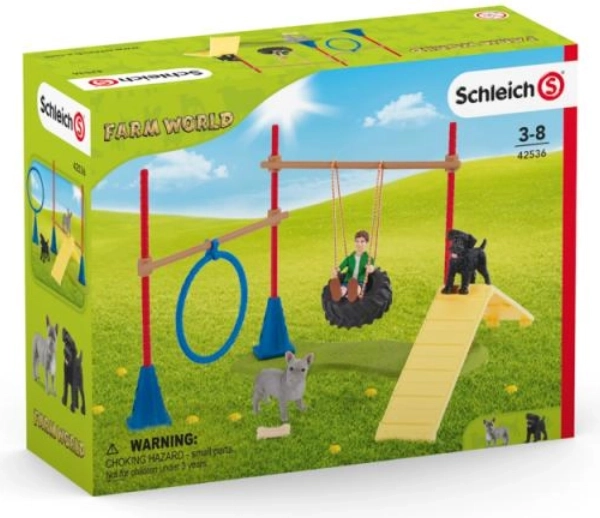 Schleich Farm World percorso di agility per cani