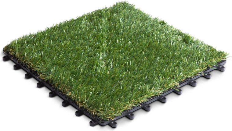 Piastrelle con erba artificiale 30 × 30 cm, 11 pezzi