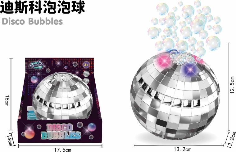 Bolla di sapone sfera disco con effetti luminosi