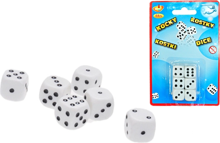 Dadi da gioco 16 mm – set di 6 pezzi