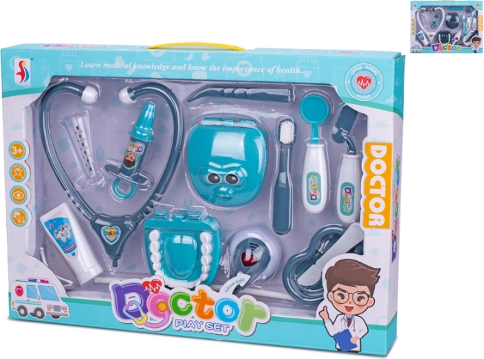 Set da dottore con luce e suoni a batteria