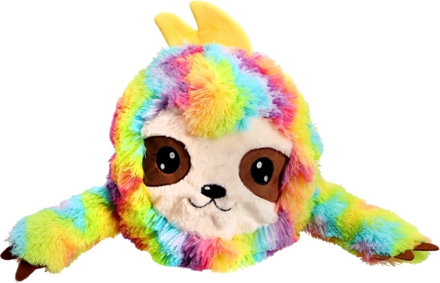 Animale di peluche rotondo con motivo arcobaleno 30 cm