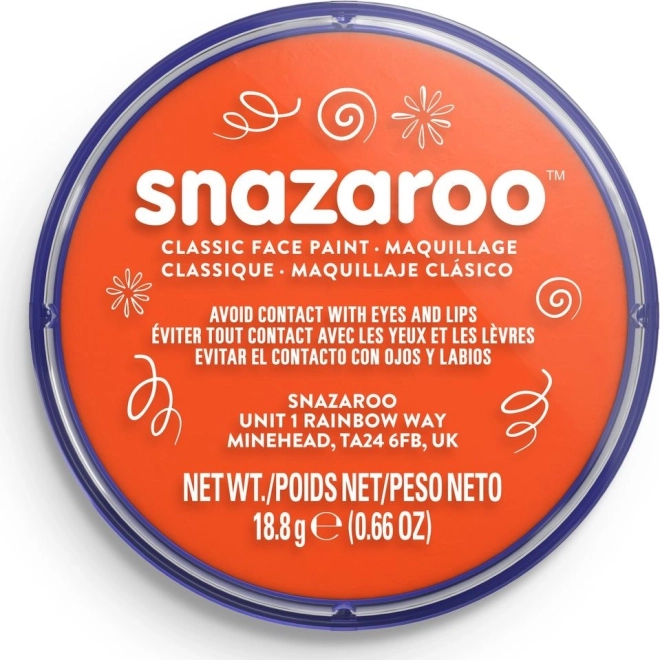 Snazaroo colore per il viso arancione scuro 18ml