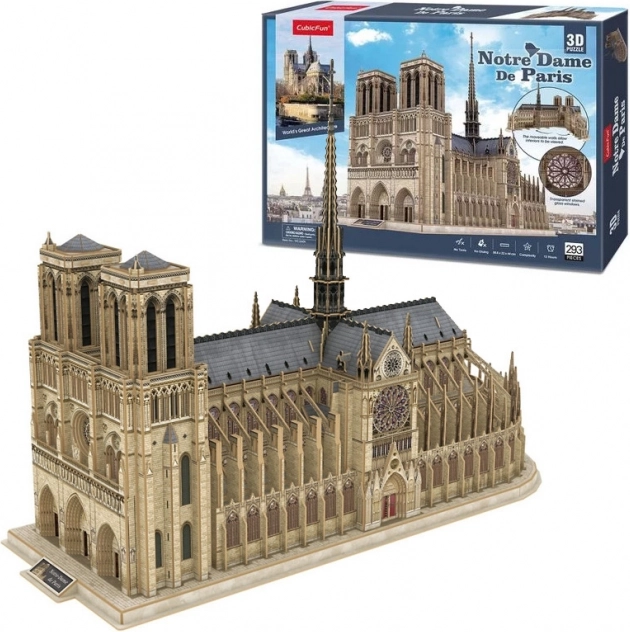 Puzzle 3D Cattedrale di Notre-Dame di CubicFun