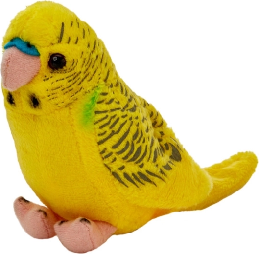 Cocorita gialla di peluche 13 cm