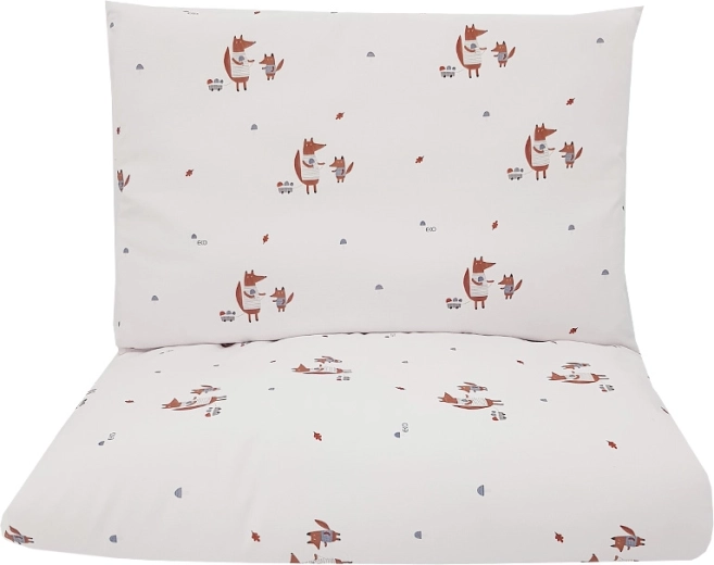 Biancheria da letto per bambini Fox 90 × 120 cm + 40 × 60 cm in cotone