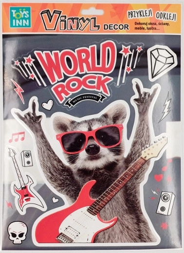 Adesivi in vinile procione – decorazione carina per la cameretta