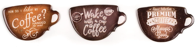 Magneti Coffee mix decorazioni 3 pz
