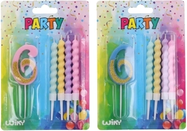 Candela festa numero 6 e 4 candele