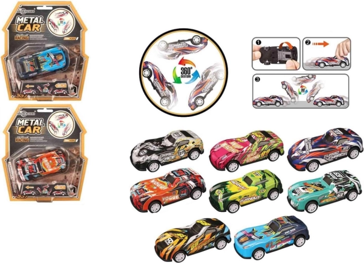 Auto giocattolo capovolgibile in plastica per ragazzi 3+