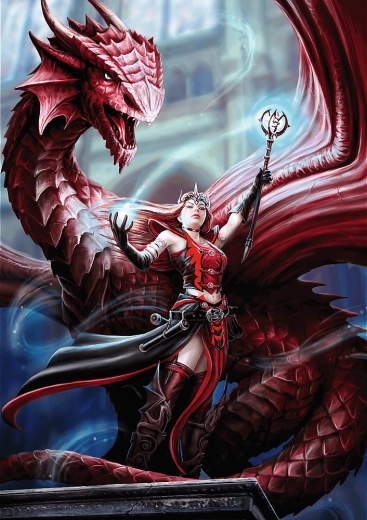 Puzzle TREFL Premium Plus Fantasy: Mago Scarlatto 1000 pezzi