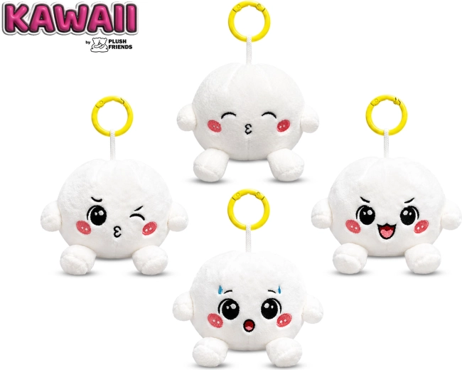 Portachiavi in peluche Bao (gnocchetto) Plush Friends Kawaii 8 cm - 1 pezzo