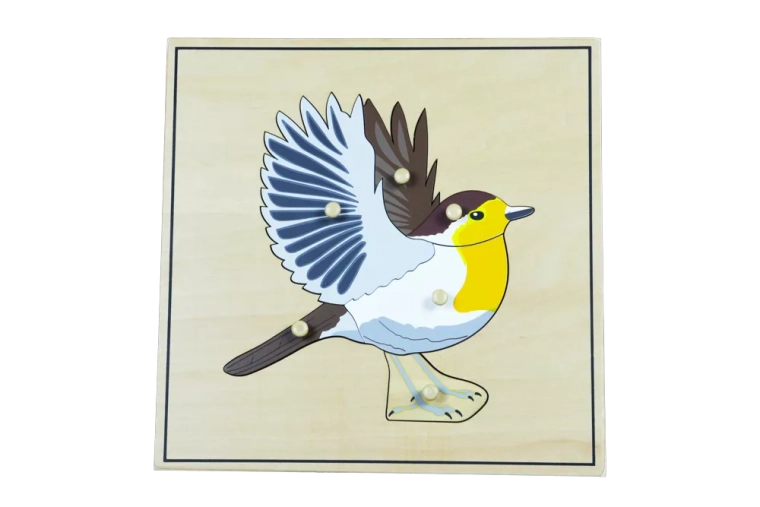 Puzzle con motivo di scheletro di uccello