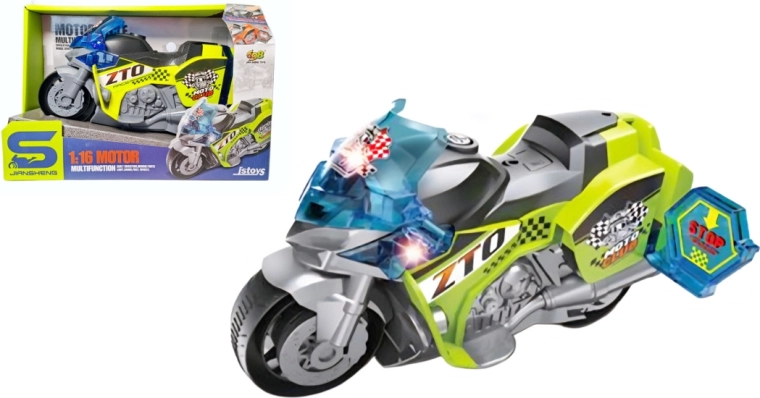 Moto sportiva per bambini con luce e suono