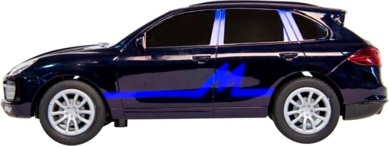 Auto veloce telecomandata con vetri scuri e grafica blu - 1 pezzo