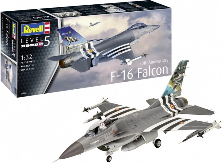 Modello in plastica F-16 Falcon 50° Anniversario 1/32