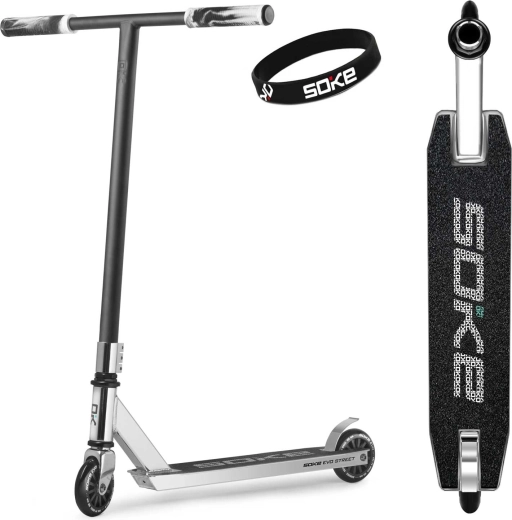Monopattino freestyle Soke EVO street silver