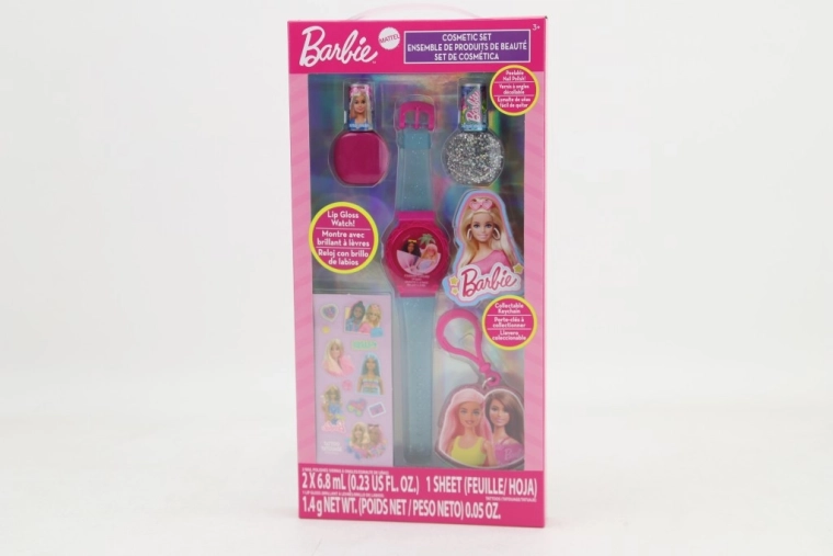 set cosmetico Barbie con rossetto e smalti per unghie