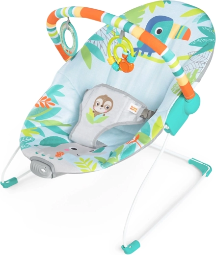 Sdraietta Vibrante Bright Starts Rainforest Vibes per bambini, 0–9 kg