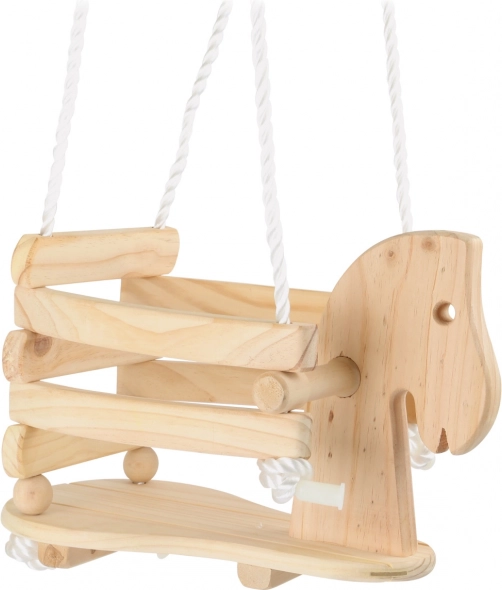 Altalena per bambini in legno a forma di cavallino small foot