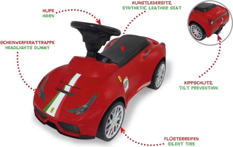 Camminatore Jamara Ferrari 488 GTE rosso