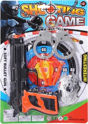 Set della polizia con pistola per bambini 20,5 cm