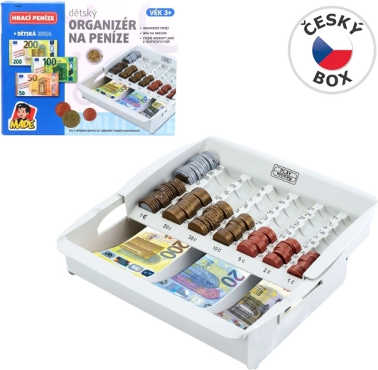 Box portadenaro – organizzatore per monete e banconote in euro