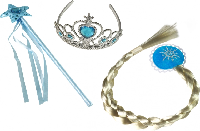 Set Principessa con Treccia Blu