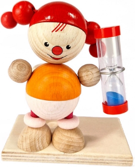 Clessidra Hess bambola Lucia per misurare il tempo per la pulizia dei denti