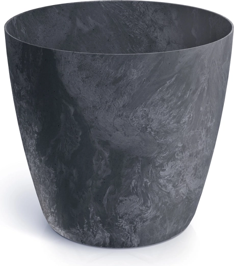 Vaso con effetto cemento, antracite, diametro 17,8 cm