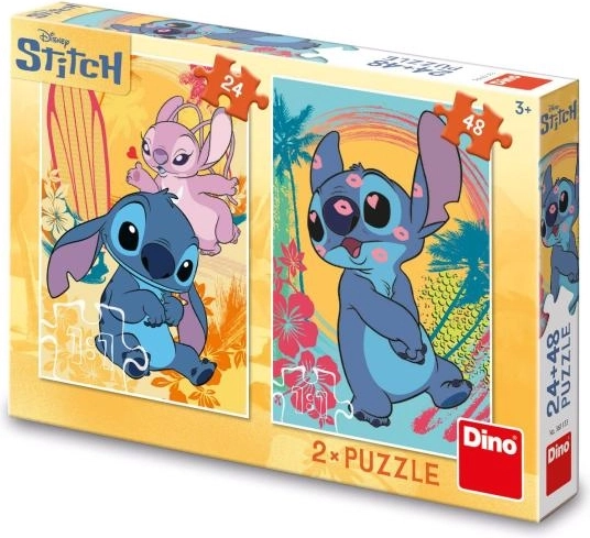 STITCH innamorato puzzle per bambini da 24 e 48 pezzi