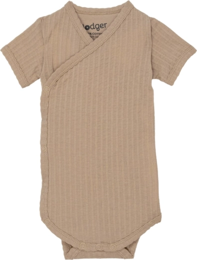 Pagliaccetto Lodger a maniche corte seersucker beige 68