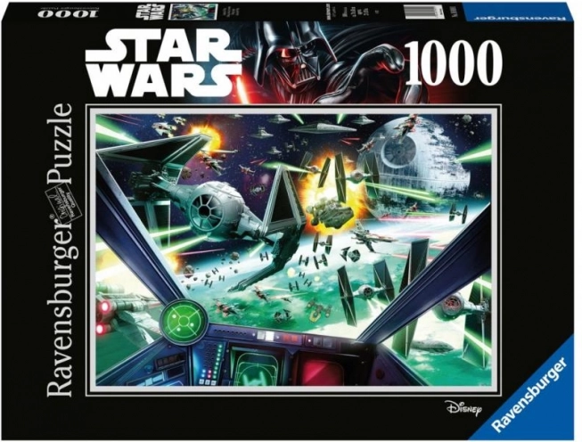 Puzzle Ravensburger Star Wars: Kokpit X-Wing 1000 pezzi