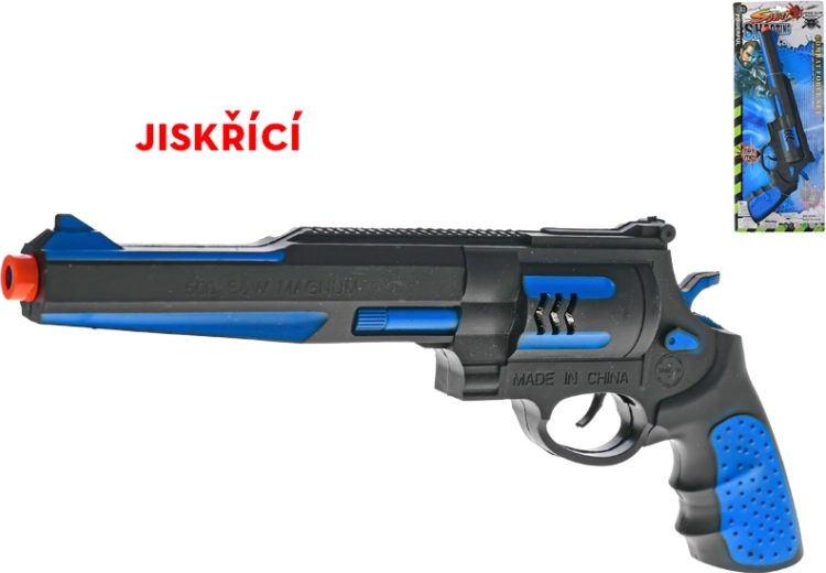 Pistola a inerzia per bambini 35 cm con effetto scintillante