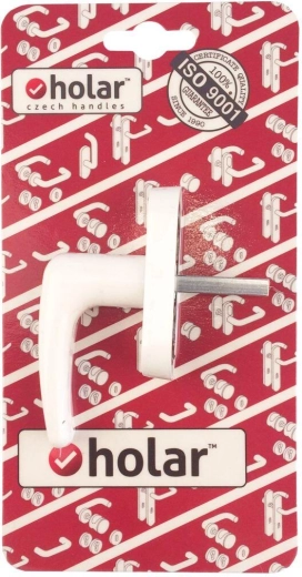 Mezza maniglia per finestra Classic, maniglia in plastica bianca con microventilazione