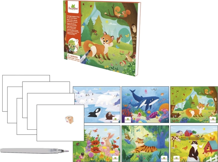 Pockets pittura magica con l’acqua – animali nella natura