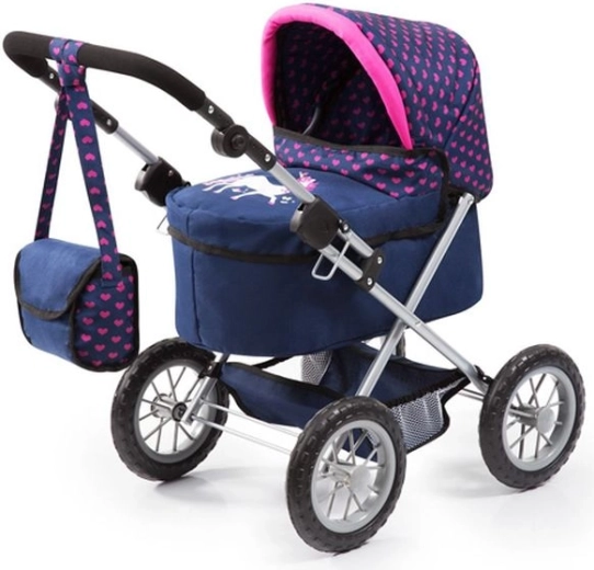 Carrozzina per bambole Bayer Trendy blu/rosa