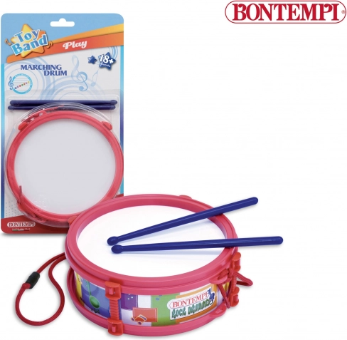 Bontempi Tamburo da parata 17,5 x 17,5 x 6 cm